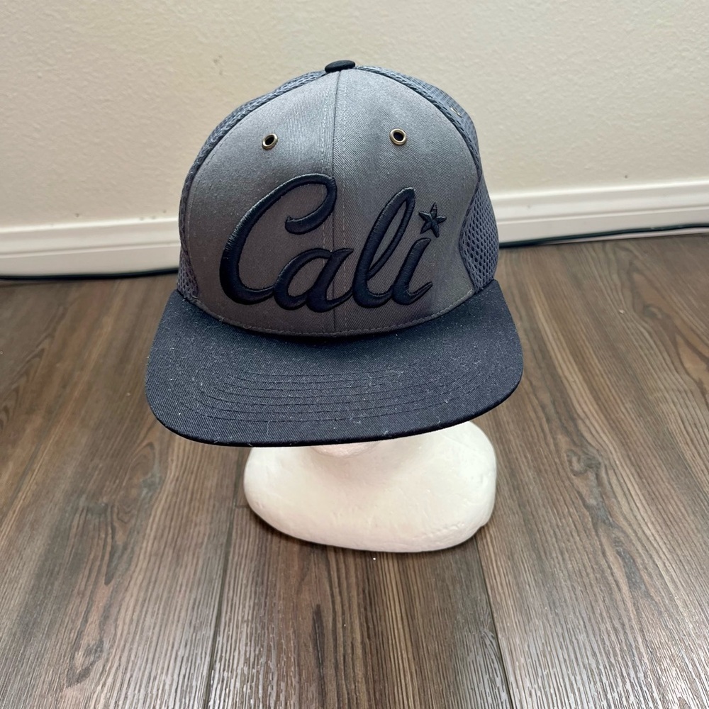 Gray and Black Cali Cap